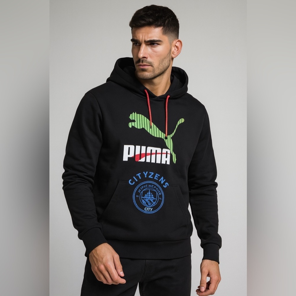 ⚽ Here’s a polished description for your Manchester City PUMA Hoodie: - Picture 1 of 8
